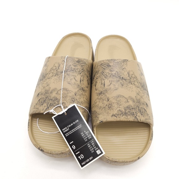 Nike‎ Calm Slide (Mens 9 Womens 10) Parachute Beige Anthracite Wildlife Sandals main image 4